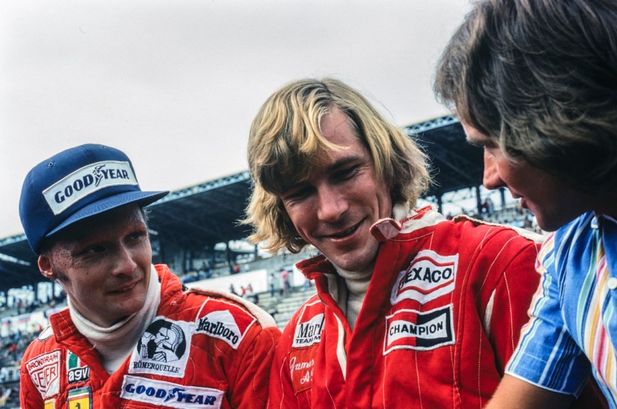 Hunt and Lauda at the 1976 Japanese GP