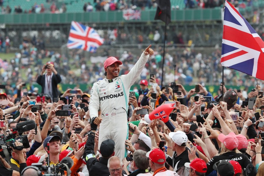 Lewis Hamilton at the 2019 British GP