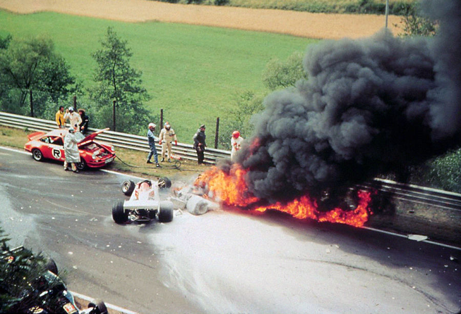 Niki Lauda 1976 crash