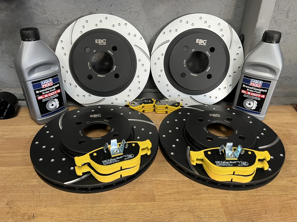 New EBC brake discs and brake pads 