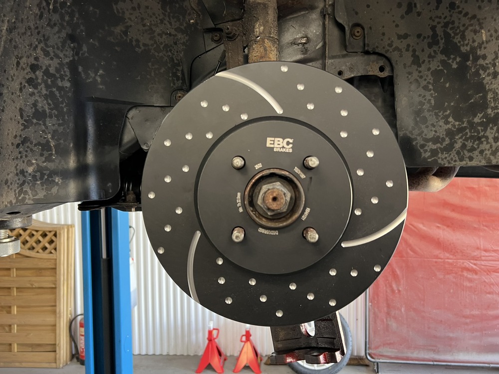 EBC drilled and grooved performance brake disc