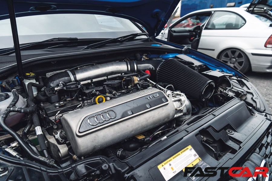 shot of engine in Modified Audi RS3