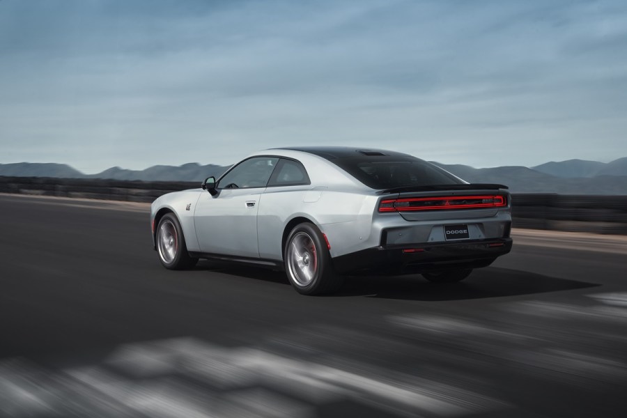 rear of electric Dodge Charger