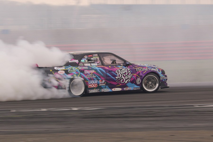 Japanese car drifting at japfest 