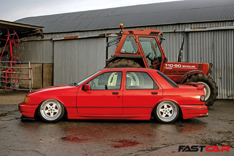 side profile shot of Modified Ford Sierra Sapphire