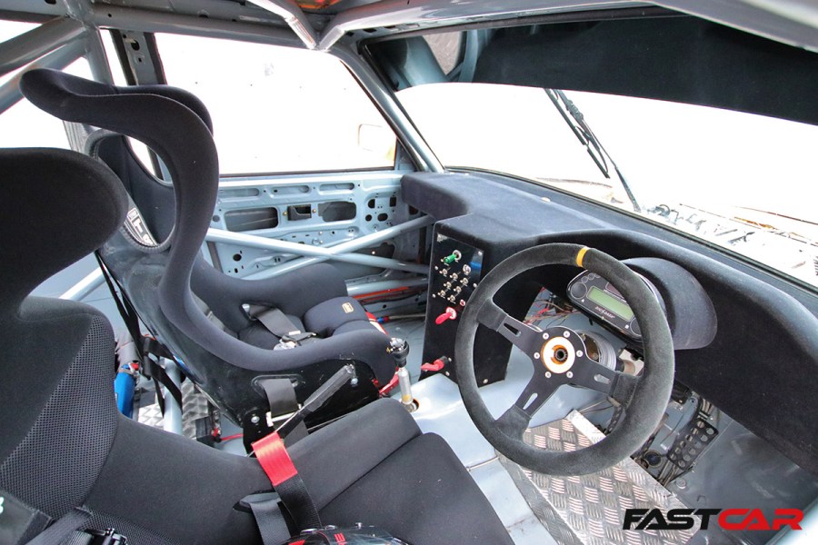 interior shot of bmw e28 race car