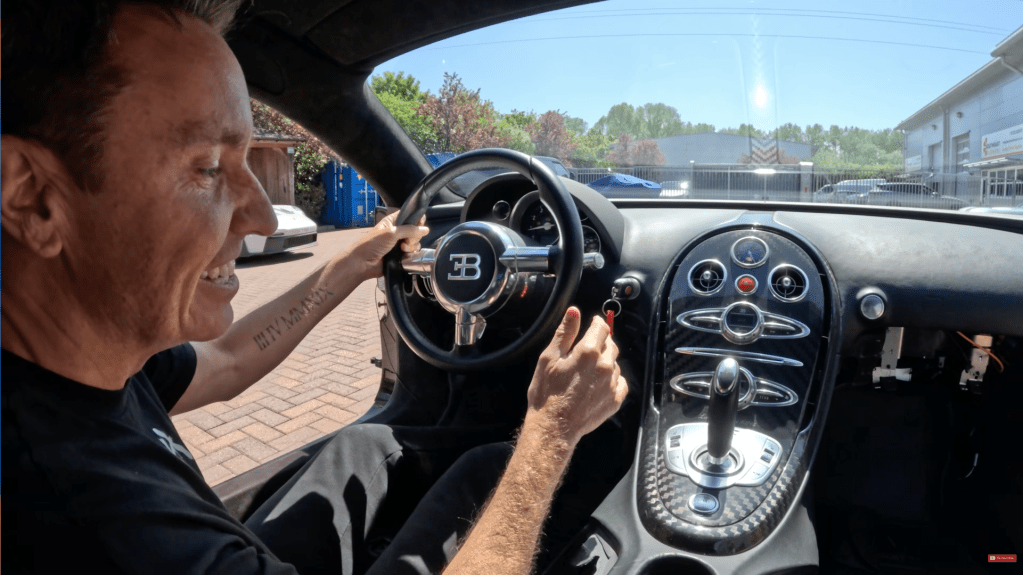 Mark McCann puts his Bugatti Veyron into reverse gear
