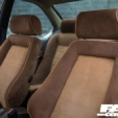 BMW E24 6 Series seats close-up