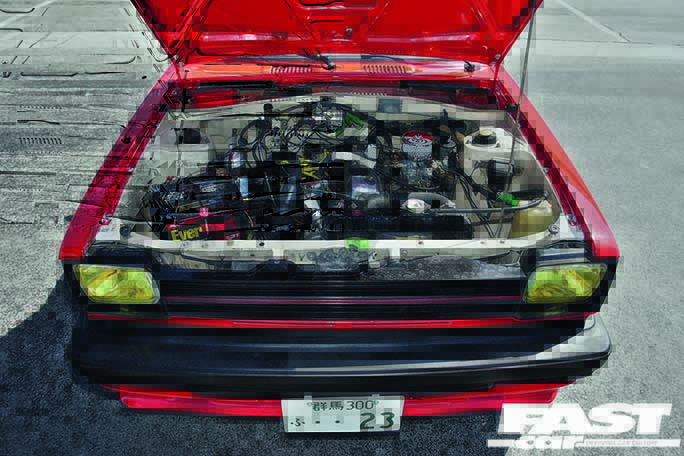 1982 Toyota Starlet open engine