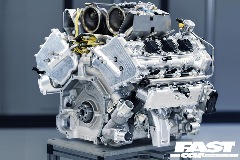 Aston Martin V6 removed engine