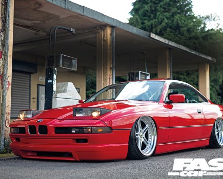 Bagged E31 8 Series front 3/4