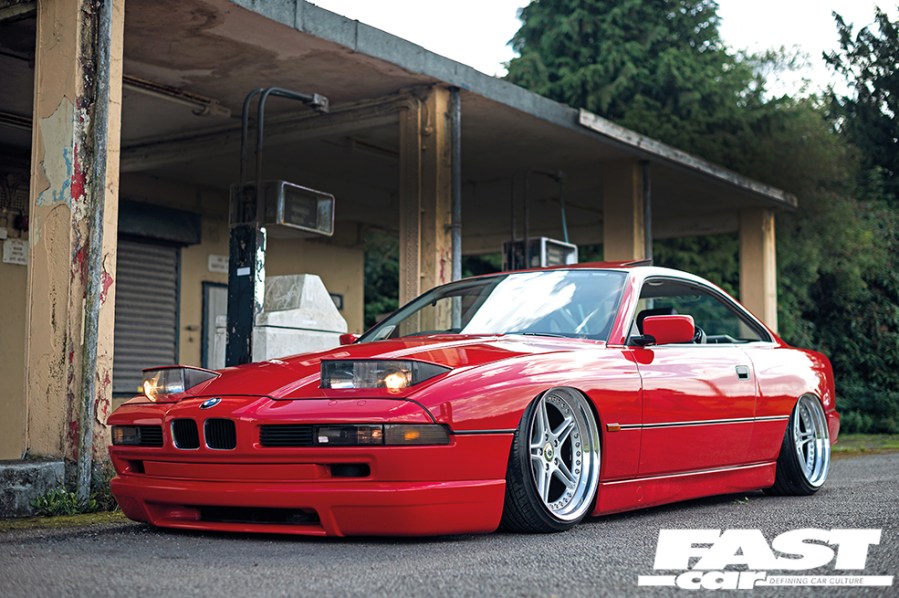 Bagged E31 8 Series front 3/4 