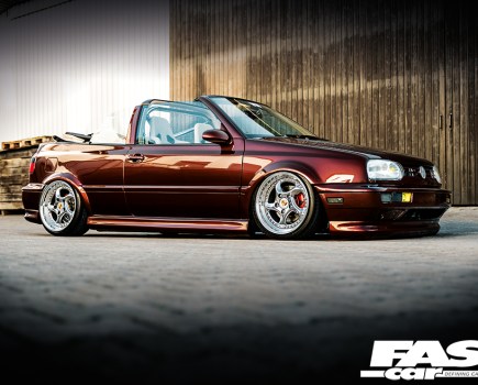 Bagged Mk3 Golf Cabrio