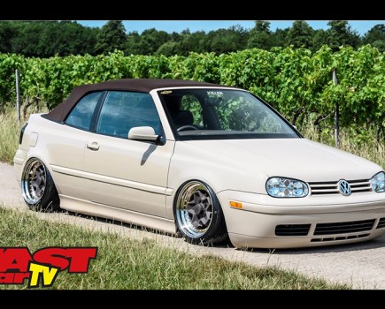 Bagged Mk3 Golf Cabrio