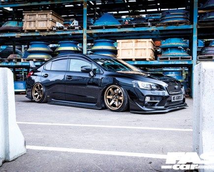 Bagged Subaru WRX STI