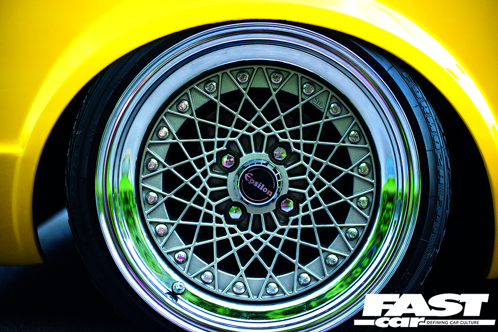 VW Rabbit wheel close-up