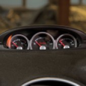 A close up of the dash dials in a Ford Focus ST Mk2