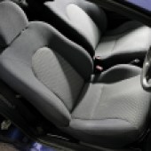 A view of the grey interior of a Ford Puma