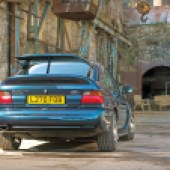 best ford hot hatches - rear shot of escort rs cosworth
