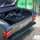 Modified Ford Cortina open boot