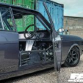 Modified Ford Cortina open door