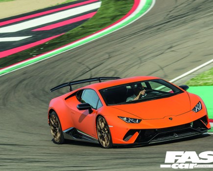 Lamborghini Huracan Performante on track