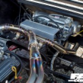 Engine parts inside a Lamborghini Miura