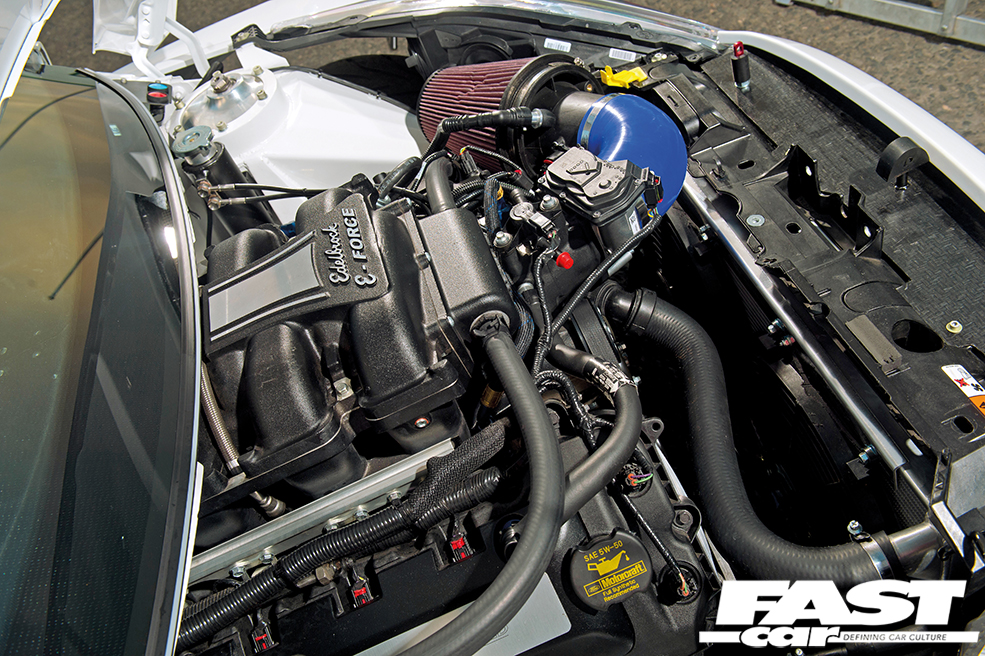 Mk7 Ford Fiesta engine close-up