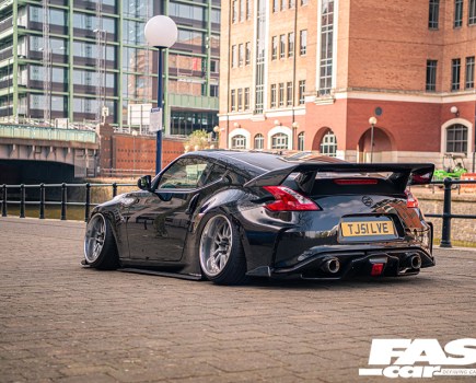 Modified Nissan 370Z rear 3/4