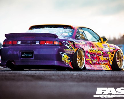 rear of S14A drift car