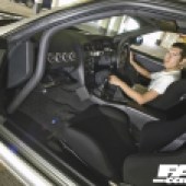 NISSAN R33 GTR interior driving
