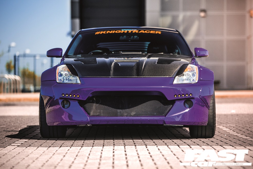 Nissan 350z night racer front-profile