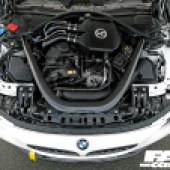 Pure Turbo BMW M4 with engine bay modifications