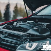 A view under the bonnet of a Revo VW Golf R