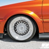VW Jetta front wheels close-up