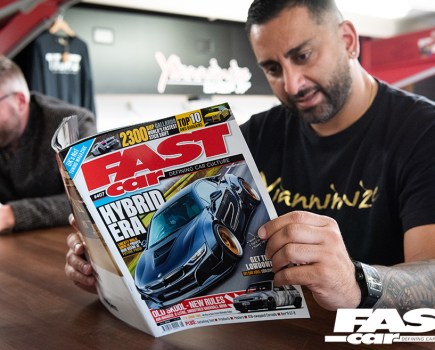 YIANNIMIZE reading Fast Car magazine