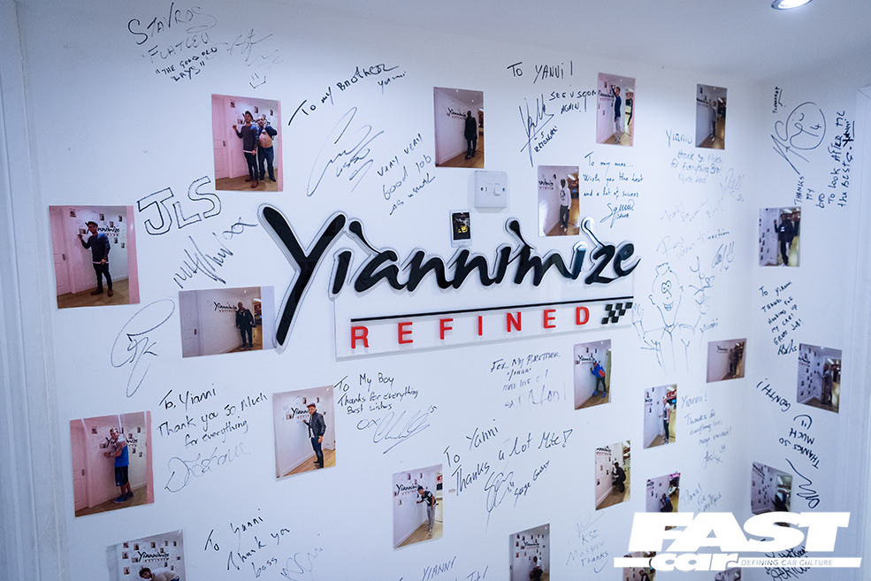 YIANNIMIZE INTERVIEW wall of customers 