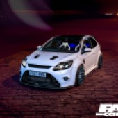 tuned mk2 ford focus white 1000bhp modified