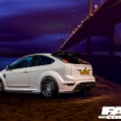tuned mk2 ford focus white 1000bhp modified